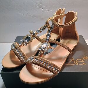 Gold and Silver Women's Sandals